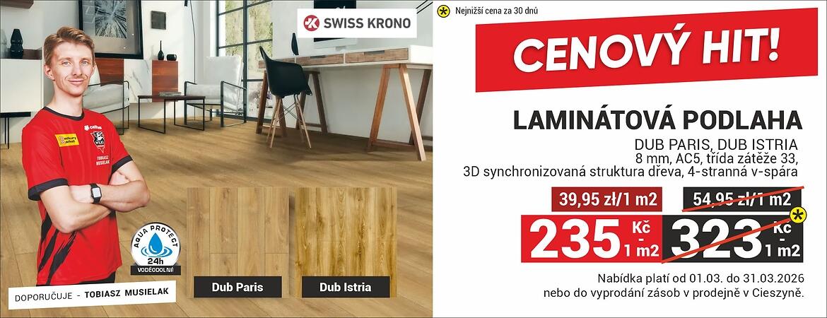 LAMINATOVA PODLAHA DUB PARIS, DUB ISTRIA