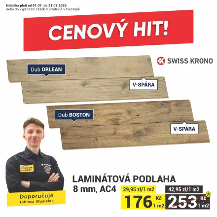 LAMINATOVA PODLAHA DUB ORLEAN, BOSTON