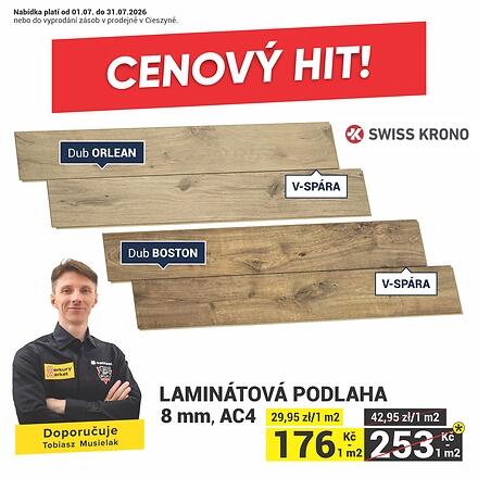 LAMINATOVA PODLAHA DUB ORLEAN, BOSTON