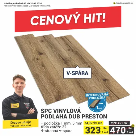 SPC VINYLOVA PODLAHA DUB PRESTON